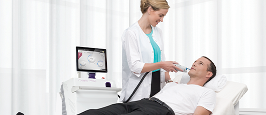 Vbeam Prima treatment with Patient