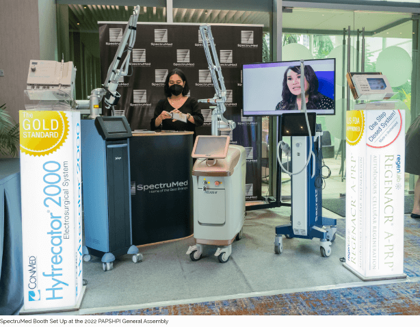 SpectruMed Booth Set Up at the 2022 PAPSHPI General Assembly 